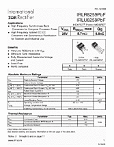 DataSheet IRLR8259PbF pdf